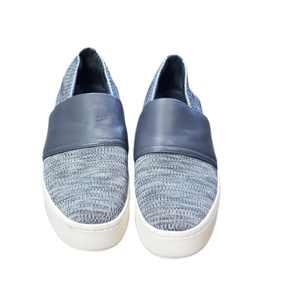 Vince Gray Fabric & Leather Slide on Sneaker
